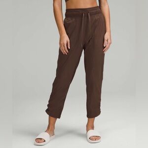 Lululemon Dance Studio Mid-Rise Cropped Pant size 6 Java brown